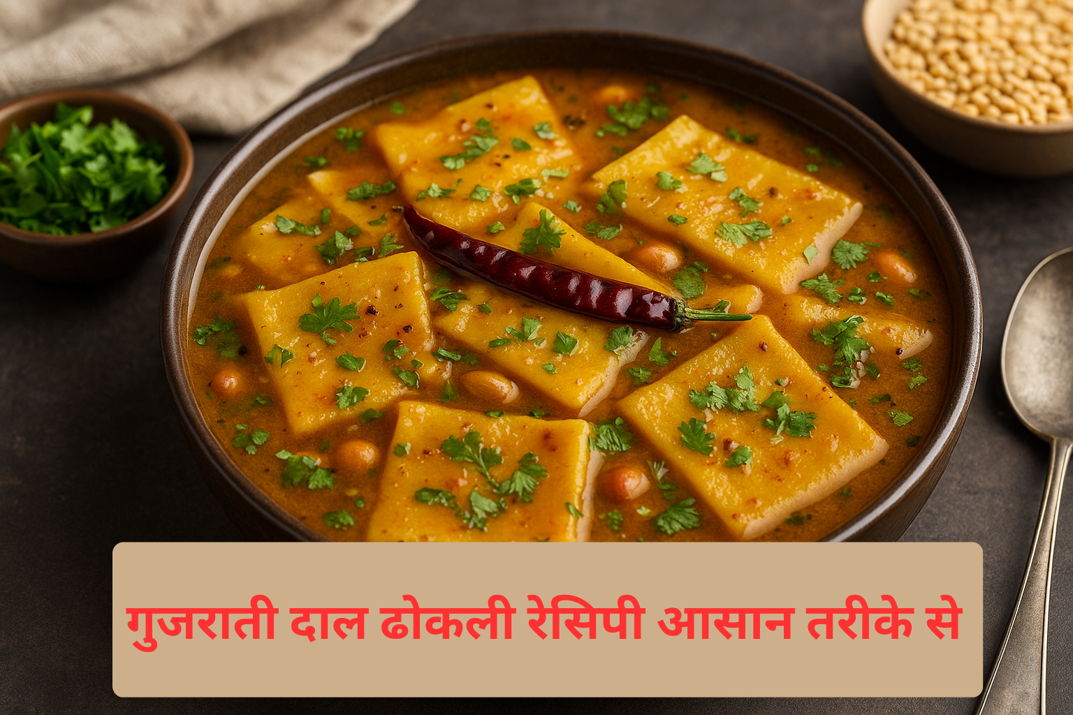 गुजराती दाल ढोकली की ऐसी आसान रेसिपी बिना प्याज लहसुन