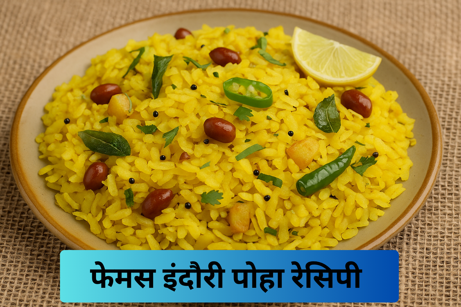 फेमस इंदौरी पोहा रेसिपी