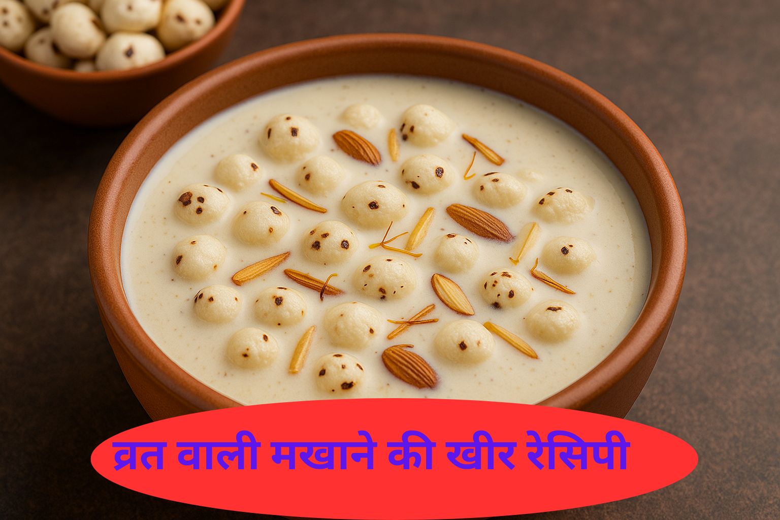 व्रत वाली मखाने की खीर रेसिपी हिंदी में