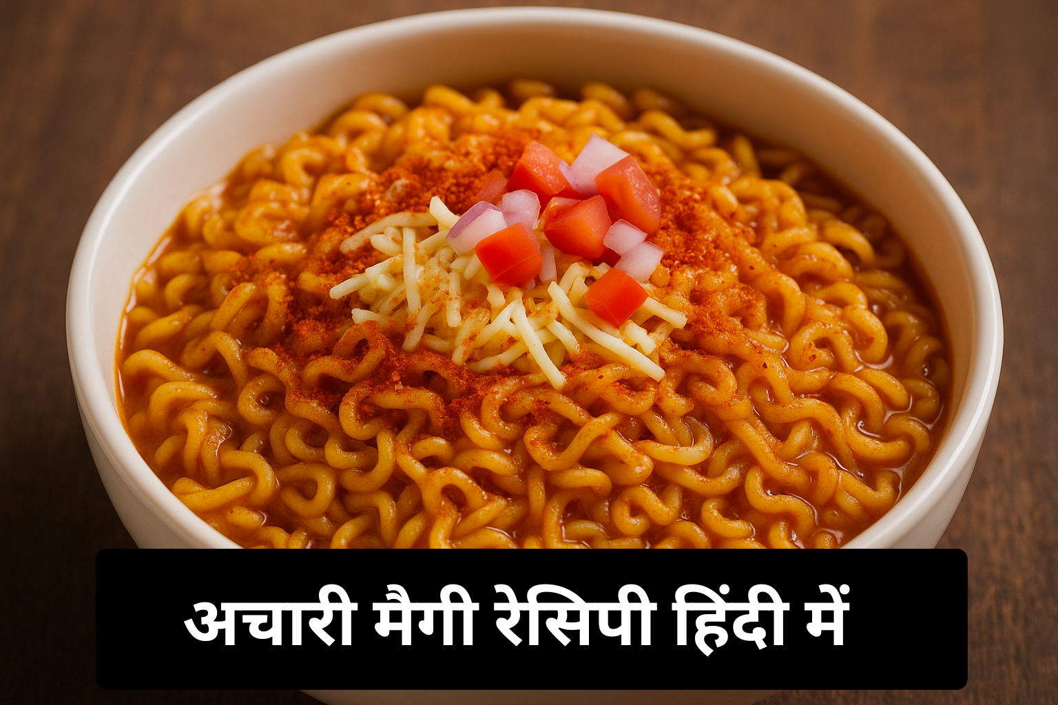 स्वादिष्ट इंस्टेंट मैगी नूडल्स नयी रेसिपी – अचार के ट्विस्ट के साथ 10 मिनट में तैयार करें