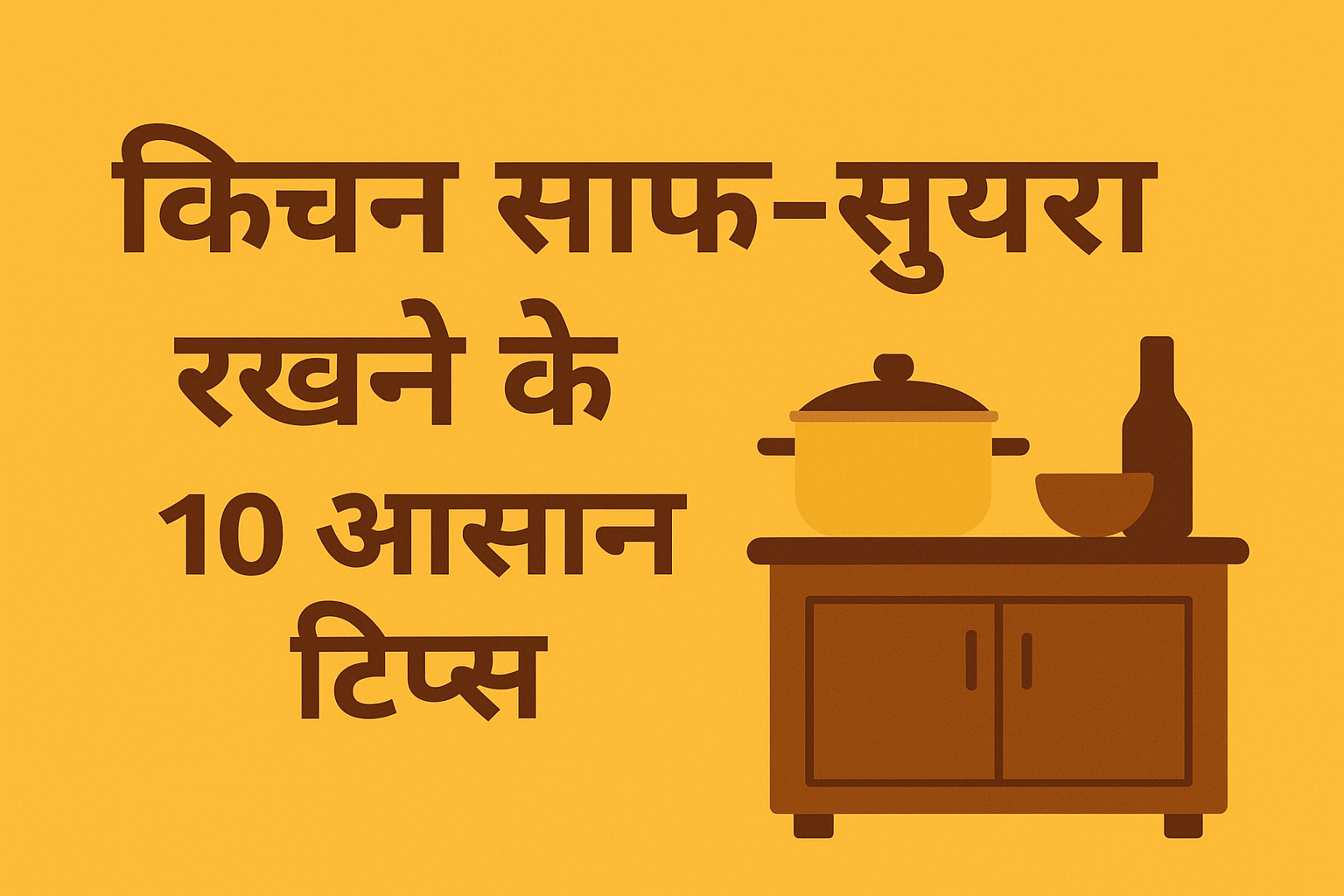 किचन साफ-सुथरा रखने के 10 आसान टिप्स Easy Kitchen Cleaning Tips in Hindi