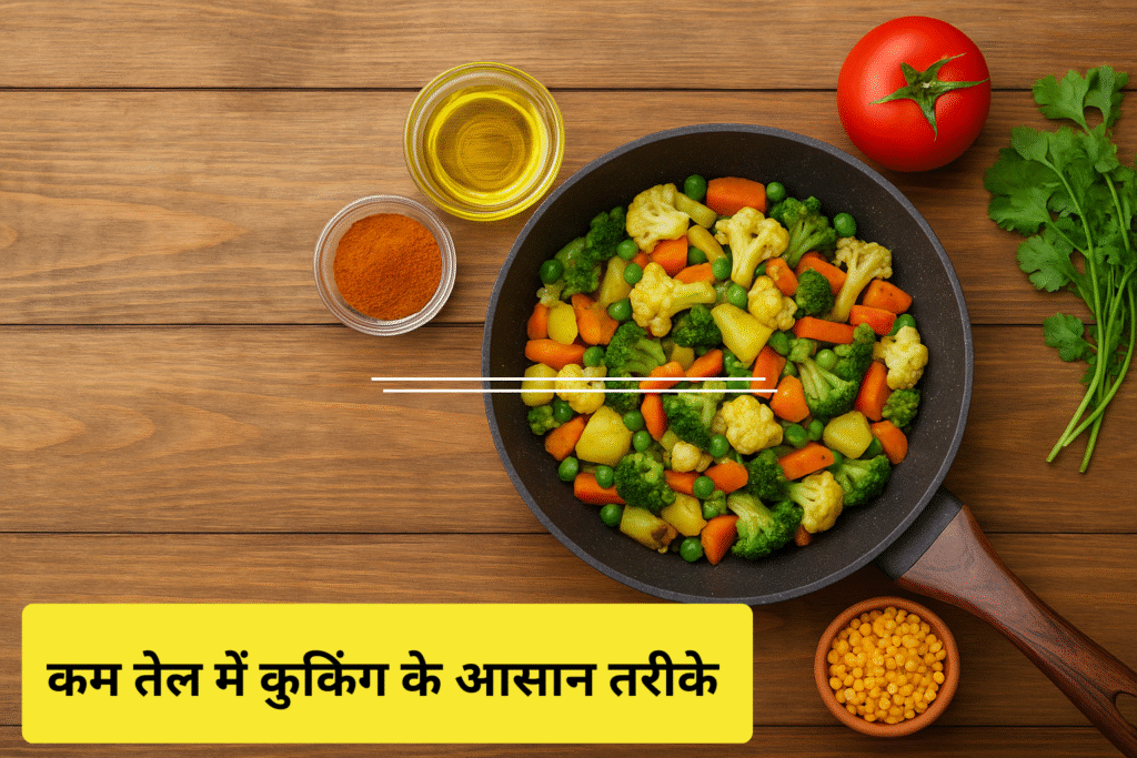कम तेल में सब्जी बनाने के तरीके Less Oil Cooking Tips